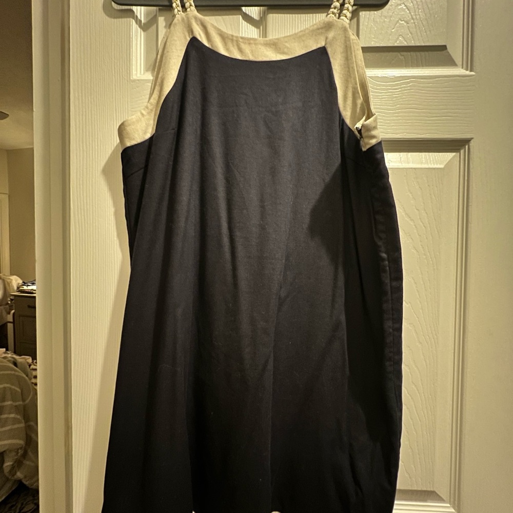 Adelyn Rae Black and Cream Mini Dress